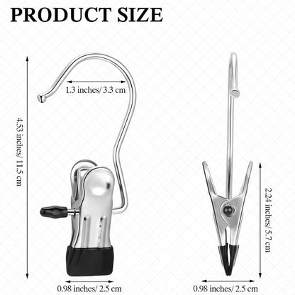 Yinder Boot Hangers Clips Laundry Hooks Hanging Stainless Steel Clothes Pins - Image 2