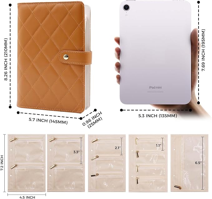 Travel Jewelry Organizer Case ， Portable Jewelry Organizers Storage Book - Image 6