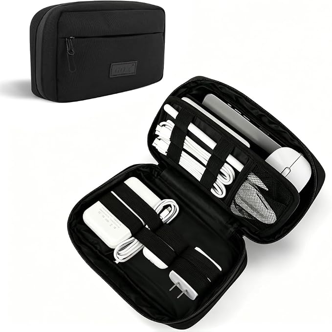 GOX Cable Organizer Travel Bag, Water Resistant Electronic Accessories Case by GOX