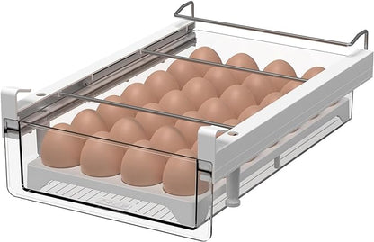 vacane Fridge 28 Egg Drawer Pull Out, Refrigerator Organizer Bins Heavy Duty-L by vacane