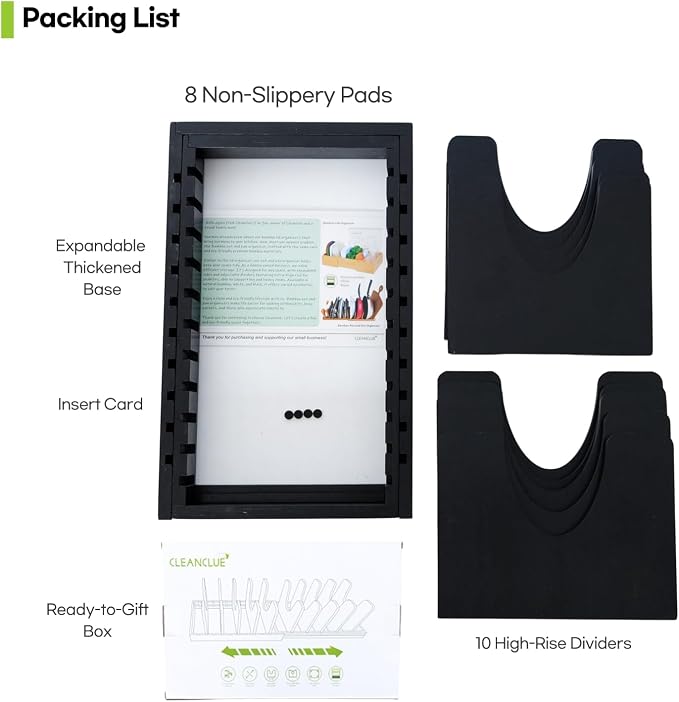 Bamboo Expandable Bakeware and Cutting Board Organizer, Adjustable Pot Lids - Image 9