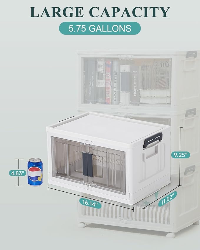 OlarHike 23QT Stackable Storage Bins - Image 7
