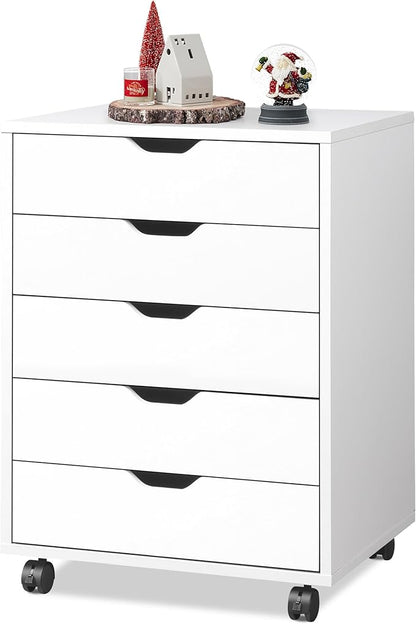 DEVAISE 5-Drawer Filing Cabinet Under Desk, Storage file Cabinet, Craft Storage by DEVAISE
