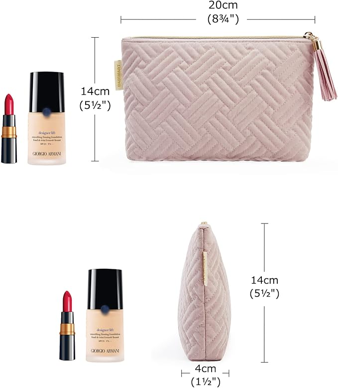 BAGSMART Small Cosmetic Bag, Makeup Pouch - Image 3