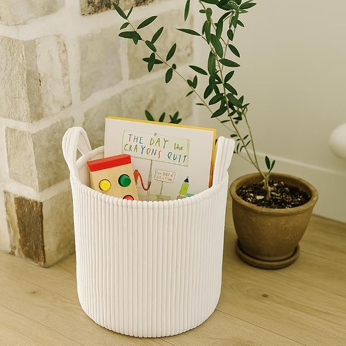 PUTSKA Blanket Basket – Round Storage - Image 7