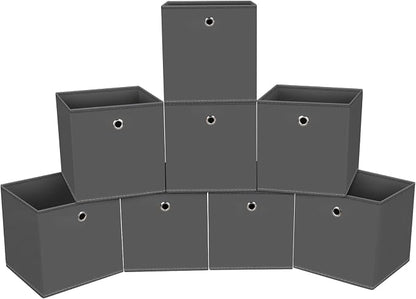 Foldable Storage Cubes Bins, 11 Inch Cloth Storage Cube Fabric Storage Box by NieEnjoy