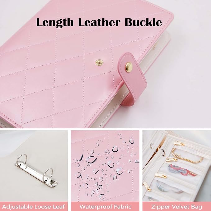 Travel Jewelry Organizer Case ， Portable Jewelry Organizers Storage Book - Image 5