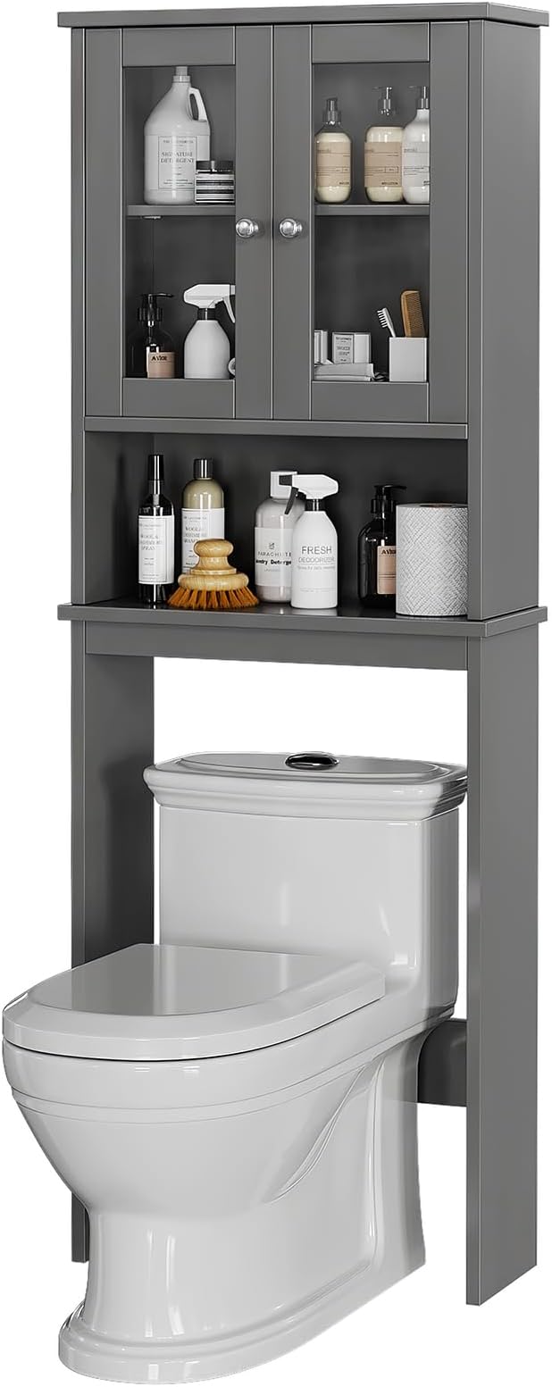 Over the Toilet Storage Cabinet, Bathroom Storage Cabinet Over Toilet, Space - Image 7