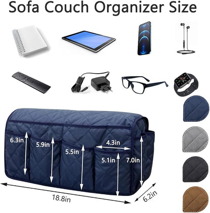 Sofa Armrest Organizer, Couch Remote Control Holder - Image 2
