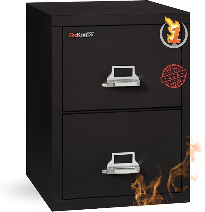 FireKing Vertical 2 Drawer Letter Fire Safe File Cabinet by FireKing