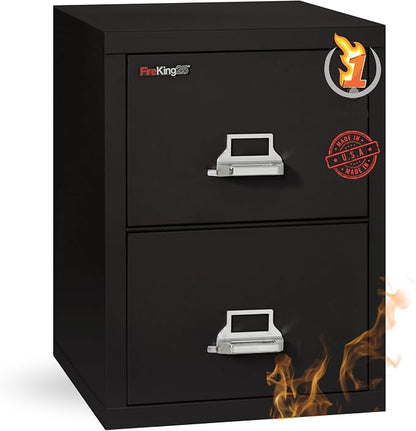 FireKing Vertical 2 Drawer Letter Fire Safe File Cabinet by FireKing