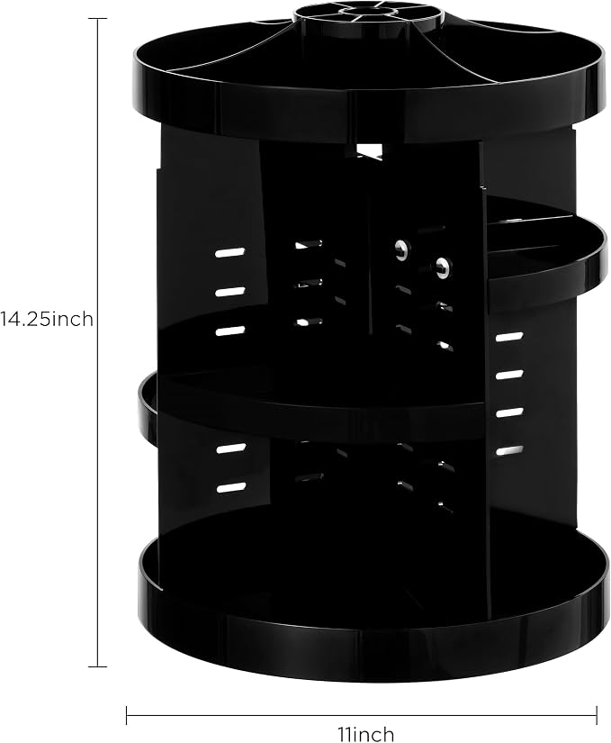 HBlife Extra Large 360 Rotating Makeup Organizer Adjustable Carousel Large - Image 2