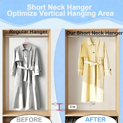 King Mills Short Neck Hangers for Clothes, 20in Heavy Duty Stainless Steel - Image 5