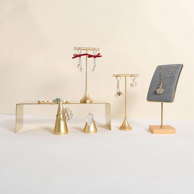 GemeShou Grey velvet necklace display stands - Image 6