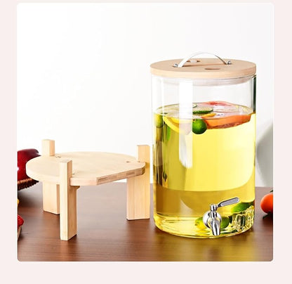 Glass Drink Dispenser, 2 gallons, - Image 4