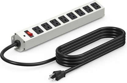CCCEI Corner Mount Angle Power Strip, Under Cabinet Heavy Duty 8 Outlets Power by CCCEI