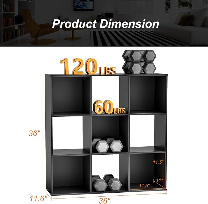 Sweetcrispy 9 Cube Storage Organizer - Image 2