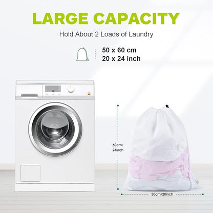 OTraki 2 Pack Mesh Laundry Bag 20x24 Inch Heavy Duty Laundry Fine Mesh Bags - Image 9