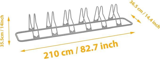 CyclingDeal Bicycle Floor Parking Rack Stand - Image 3