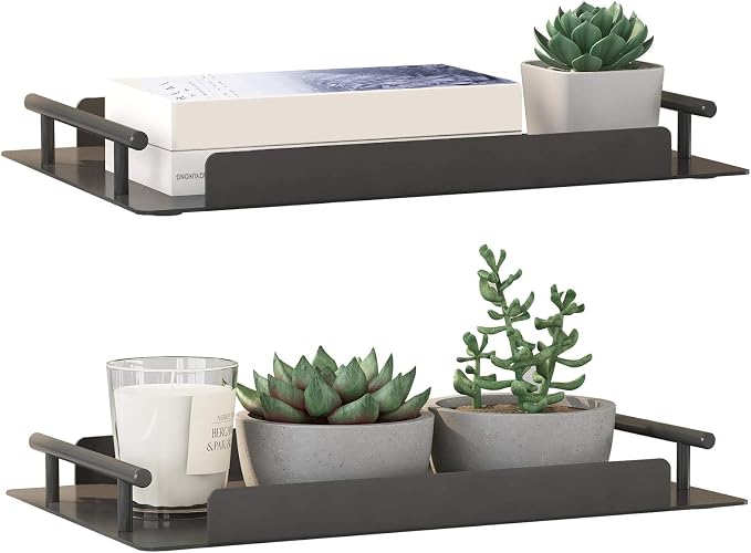 Bathroom Organizer Countertop, Counter Decorative Tray Cosmetic Organizer by FLE