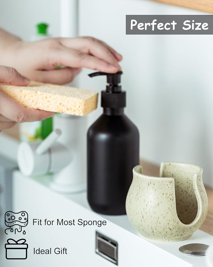 Ceramic Dish Sponge Holder, Sponge Caddy - Image 6