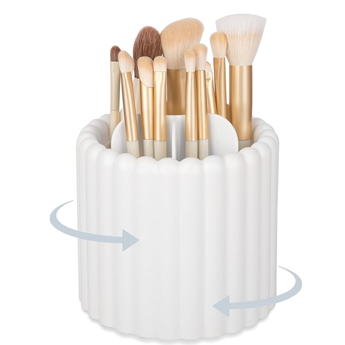 Anyoifax 360 Rotating Makeup Brush Holder 7 Slots Make Up Brush Organizer by Anyoifax