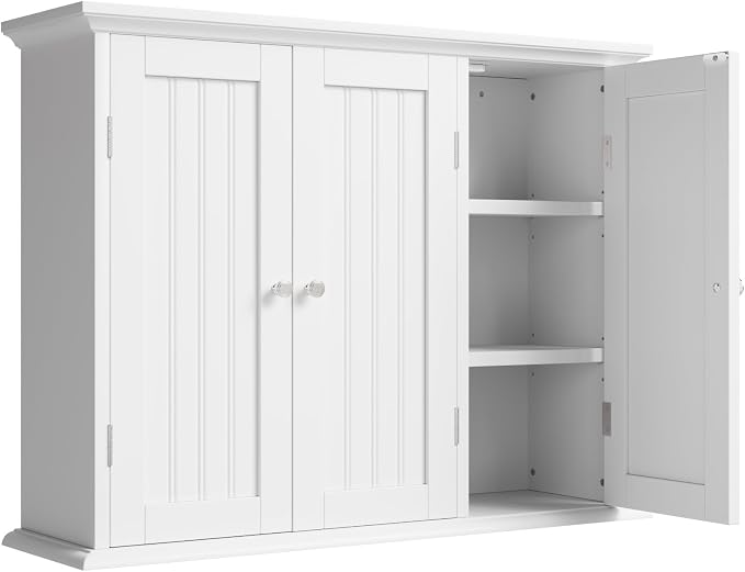 ChooChoo Laundry Cabinet with 3 Doors and Adjustable Shelves | 9.06"D x 31.1"W by ChooChoo