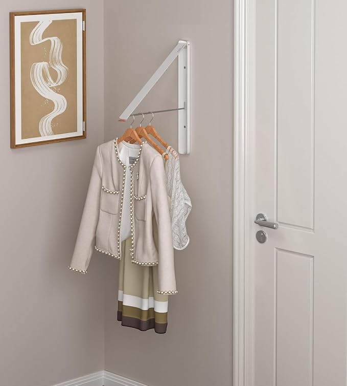 Dr.DJ Clothes Drying Rack Wall Mounted, Retractable & Foldable Clothes Hanger - Image 6