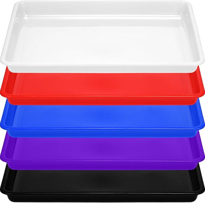 Hoteam 10 Pcs Flat Storage Organizer Tray Bin Paper Tray by Hoteam