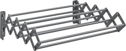 SONGMICS Clothes Drying Rack, Wall-Mounted Drying Rack Clothing, Small by Unknown