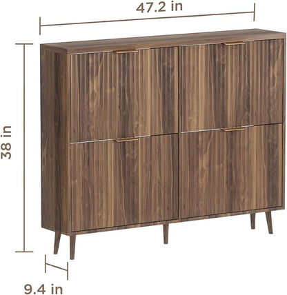 Shoe Cabinet Storage, Modern Freestanding Organizer - Image 2