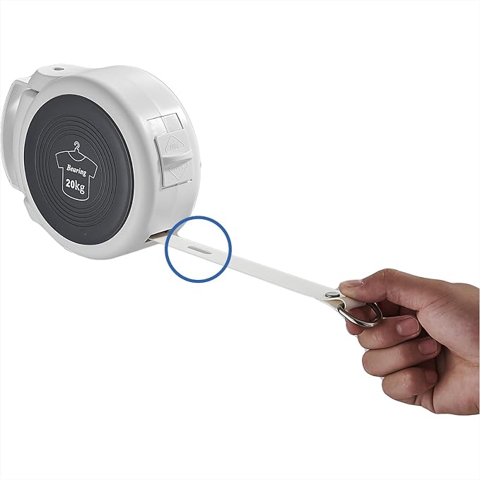 Retractable Clothesline Indoor Outdoor Clothesline by Unknown