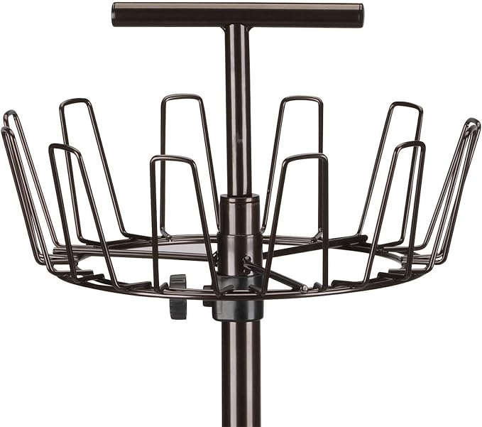 Household Essentials 2139-1 Metal Four-Tier Adjustable Revolving Shoe Rack | - Image 4