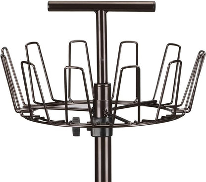 Household Essentials 2139-1 Metal Four-Tier Adjustable Revolving Shoe Rack | - Image 4