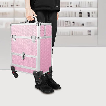 Professional Rolling Makeup Train Case - Image 9