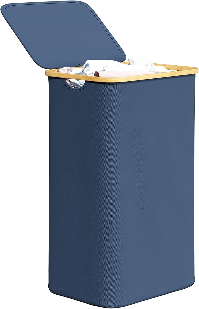 SpaceAid Laundry Hamper with Lid, 110L Large Tall Clothes Basket Bin with by SpaceAid