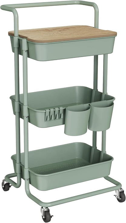 DTK 3 Tier Rolling Utility Cart by DTK