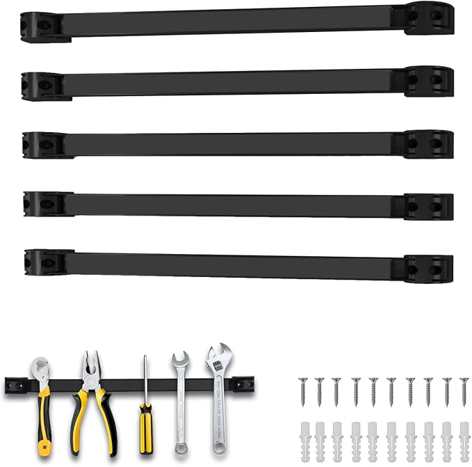 5 Pack Magnetic Tool Holder, Magnetic Strips Tool Magnet Bar PVC Coated by SDLDEER