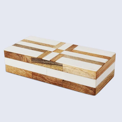 Handicrafts Home White Decorative Storage Box - Image 7