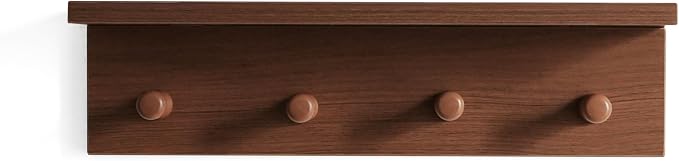 Entrance Coat Rack ，Coat Hooks, Wall-Mounted Wooden Hook Rack, Wall-Mounted - Image 3
