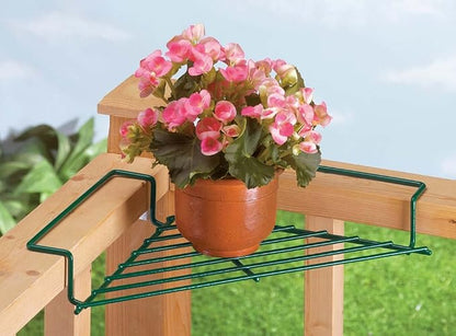 Fox Valley Traders Corner Plant Caddy Storage Shelf, Durable Coated Wire - Image 2