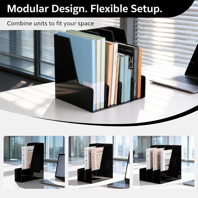 CiWiVOKi Vertical Magazine File Holder, Desk Organizer and Storage - Image 6