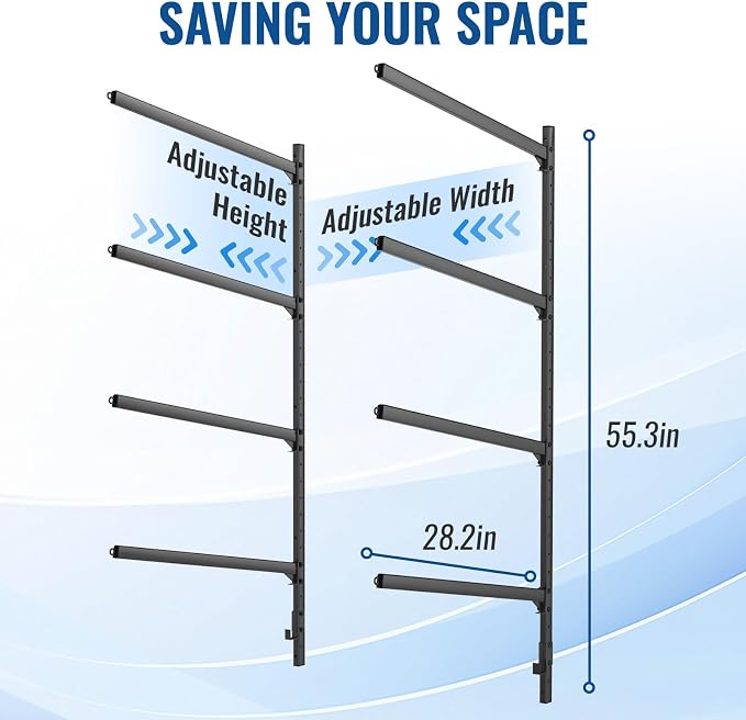 Kayak Storage Rack Wall Mount, Heavy Duty Kayak Wall Mount - Image 3