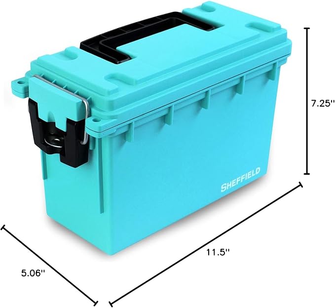 Sheffield 12633 Ammo Storage Box, Stackable .30 Cal Field Boxes, Water and Dust - Image 9