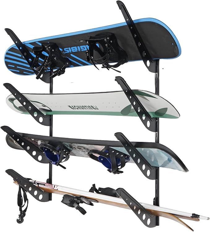 Snowboard Wall Racks, Adjustable Storage Rack by JUSTOOP
