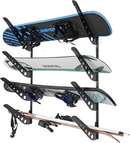 Snowboard Wall Racks, Adjustable Storage Rack by JUSTOOP
