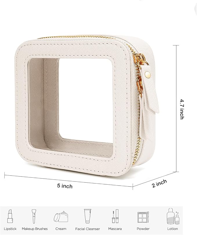 Travel Clear Makeup Bag Set, TSA Approved Cosmetic Bag Case - Image 5