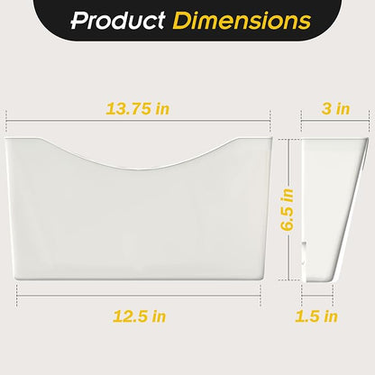 Kuntine.B 6 Pack White Single Pocket File Holder Hanging Wall Organizer - Image 2