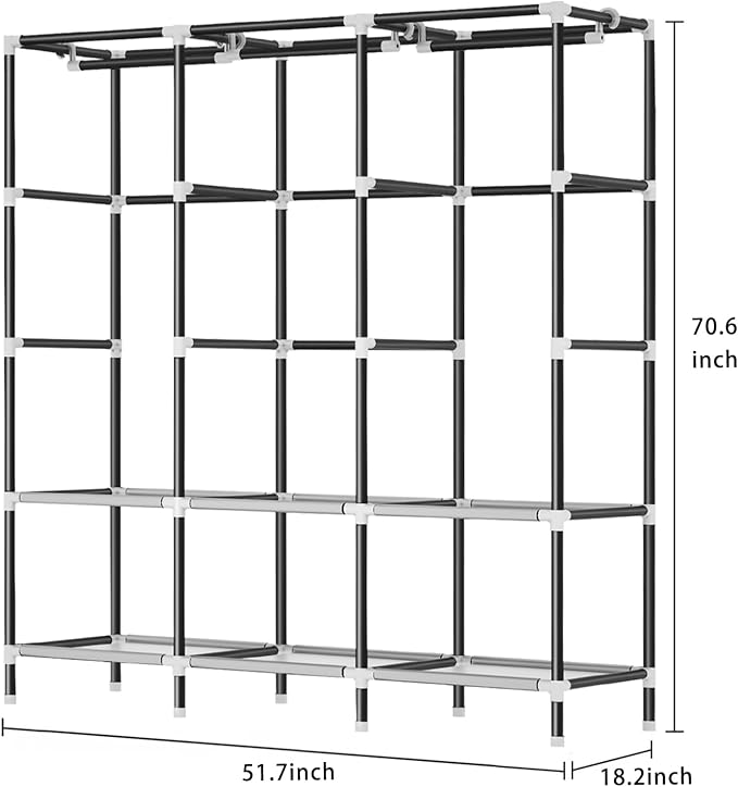 LOKEME Wardrobe Closet, Portable Closet - Image 7