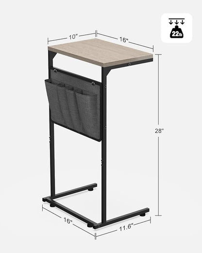 Vantic C Shaped End Table, Small Side Table - Image 3
